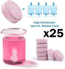 25 x SCREEN WASH WINDSCREEN FLUID TABLETS TAB SCREENWASH CHEAPEST UK SELLER