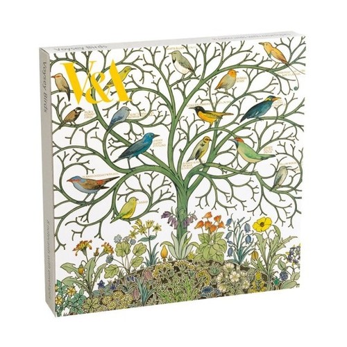 Voysey birds 8 square - birds,