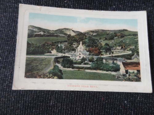 Dyserth near rhyl postcard - rhyl,