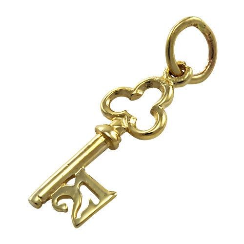 9ct gold small 21st birthday - small,