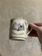 Fridays Child Royal Worcester Childs Mug Porcelain 