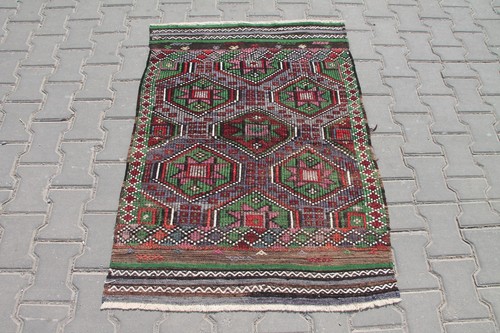 3x4 turkish kilim carpet - turkish,