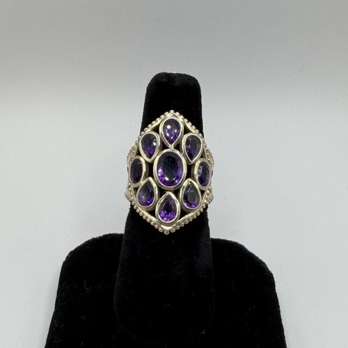 925 sterling silver - silver, amethyst