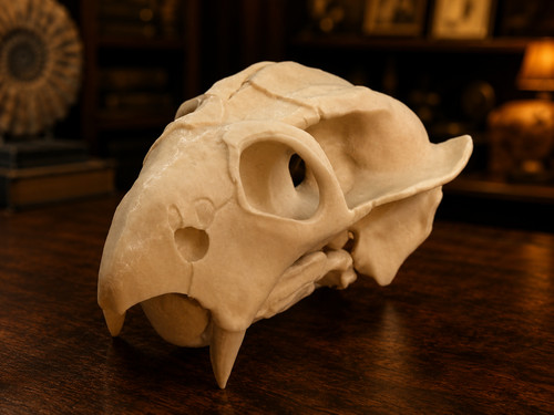 Life size diictodon skull - life,