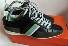 Hugo Boss Mens Trainers Black Size  UK 7 Designer Sneakers Shoes 