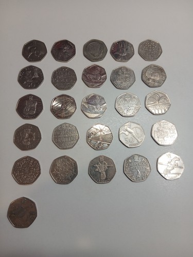 50p coin job lot - job, rare