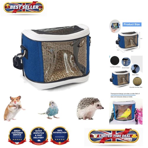 Portable blue bird travel bag - blue,