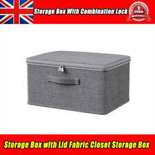 Storage Box With Combination Lock Storage Box with Lid Fabric Closet Storage Box