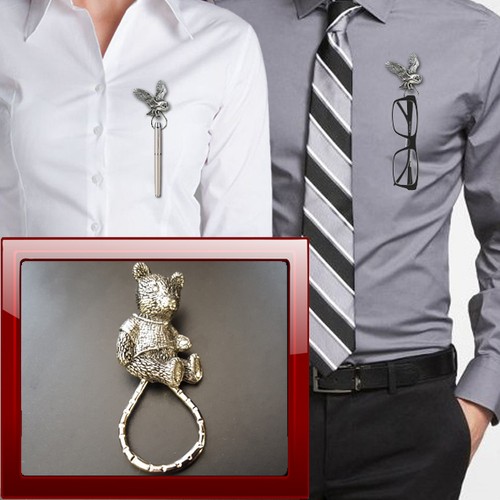 Teddy shirt a41 pewter pin - t,