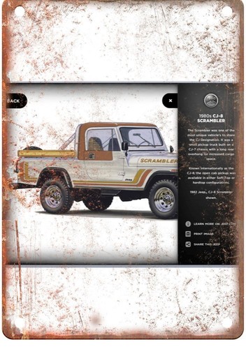 Vintage auto jeep scrambler - ad,