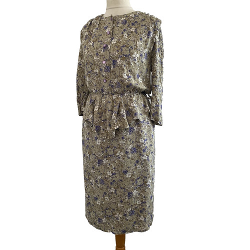 Vintage 1980s peplum dress - vintage,
