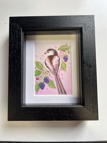 Framed giclee bird print - giclee,