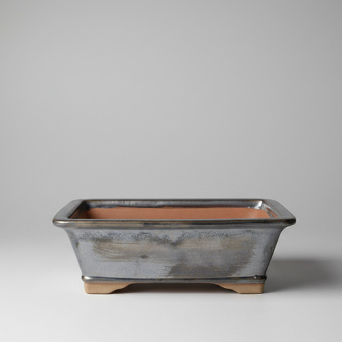 26cm glazed bonsai pot - bonsai,
