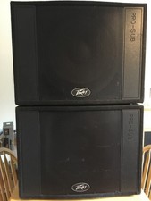 Peavey Pro-Sub 15"  4 ohms 300 watts rms 2 speakers black passive