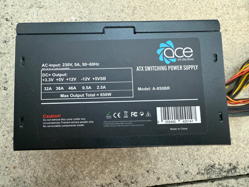 Ace 850br 850w atx power - atx,