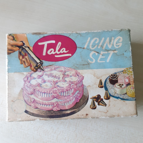 Vintage retro tala icing - icing, set