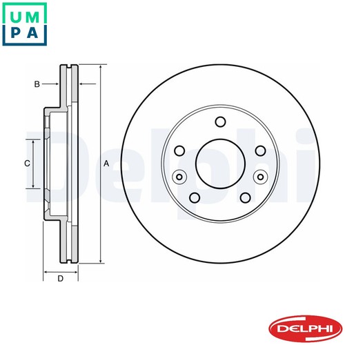 Brake disc bg4455 for - brake,