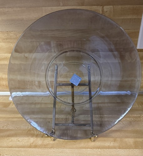 Recycled blue glass plates - blue,