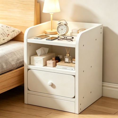 Small white wood effect - small, wood‑effect