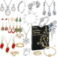 Jewellery Advent Calendar for Women, Fashion Bracelet Necklace Ring Earring