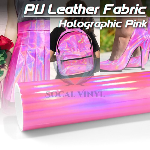 Fabric holographic pink cloth - holographic,