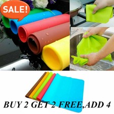 Large 40*30CM Silicone Desk Mat Heat Resistant Non-Slip Table Mat Desk Mat UK-
