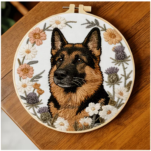 Embroidery hoop kit 20cm - hoop,