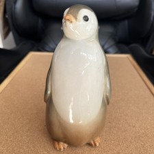 Vintage Kimonos Penguin Porcelain Figurine. 160mm Tall