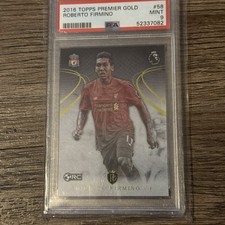 2016 Topps Premier Gold Roberto Firmino PSA Mint 9 Liverpool FC