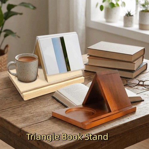 Wooden book holder for - holder, reading