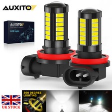 2x H8 H9 H11 LED Car Headlight Fog Light Kit 6500K White Bulbs Canbus Error Free