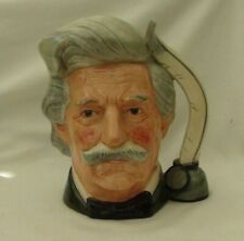 ROYAL DOULTON " MARK TWAIN " LARGE CHARACTER JUG D6654. INKWELL & QUILL  HANDLE