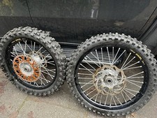 Used KTM TAKASAGO EXCEL Wheels Set  19" + 21" Black Front & Back