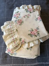 Vintage Christy Single Pink Floral Duvet Cover & Pillowcase Cottagecore