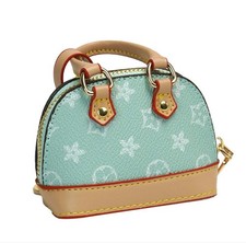 Mini Leather Handbag Keychain