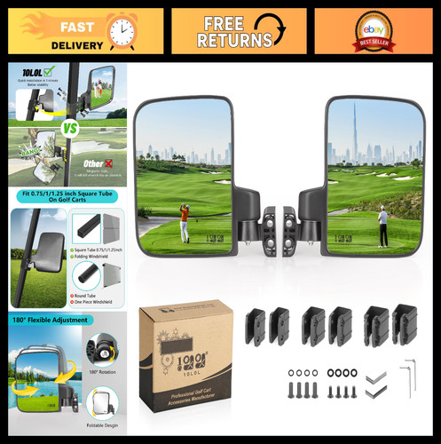 Golf cart side mirrors 10l0l - mirrors,