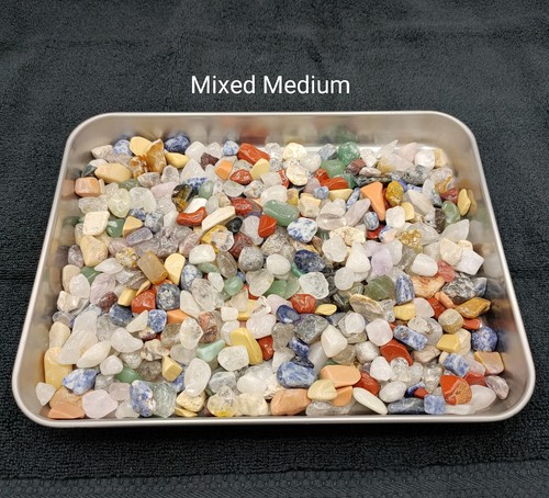 1kg mixed crystal chips joblot - crystal,