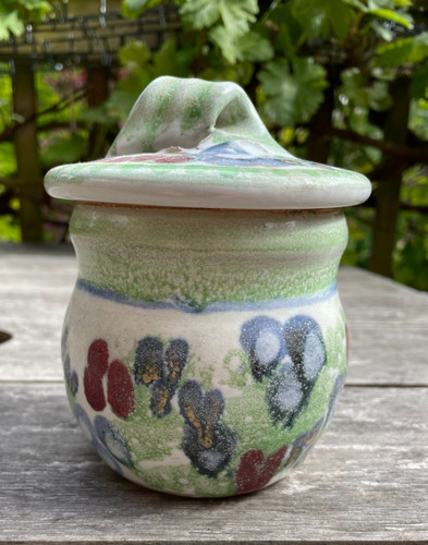 Vintage studio pottery lidded - vintage,