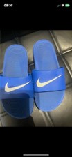 Nike Blue Sliders 2.5 Junior Blue Boys Faded Label From Washing