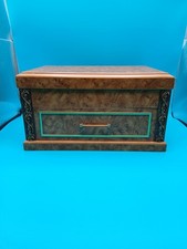 Burl Walnut Veneer Jewellery Box