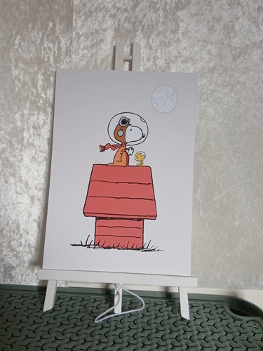 Snoopy art print space - print,