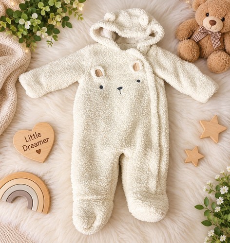 Cream teddy bear baby - teddy,