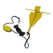 Crown Stock Cruising Anchor Kit 1.5KG (Danforth Style Yellow Rope Float Hook)