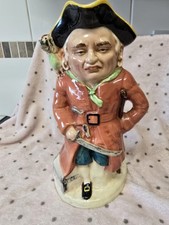 ANTIQUE VINTAGE MUSICAL LONG JOHN SILVER TOBY JUG working