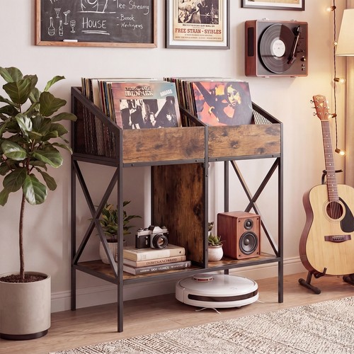 Grid vinyl record storage - 4-grid,
