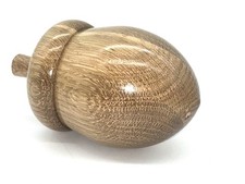 Large ornamental wooden acorn