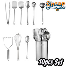 10 pieces FineDine Kitchen Utensils Set Stainless steel Easy Clean