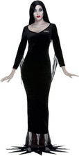 Ladies Halloween The Addams Family Morticia Costume
