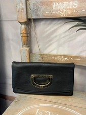 Dune London black faux-leather