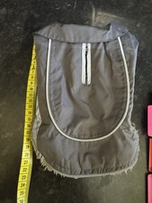 PAH Dog Raincoat Waterproof Dog Jacket Fleece Lined XXS Grey Reflective Coat